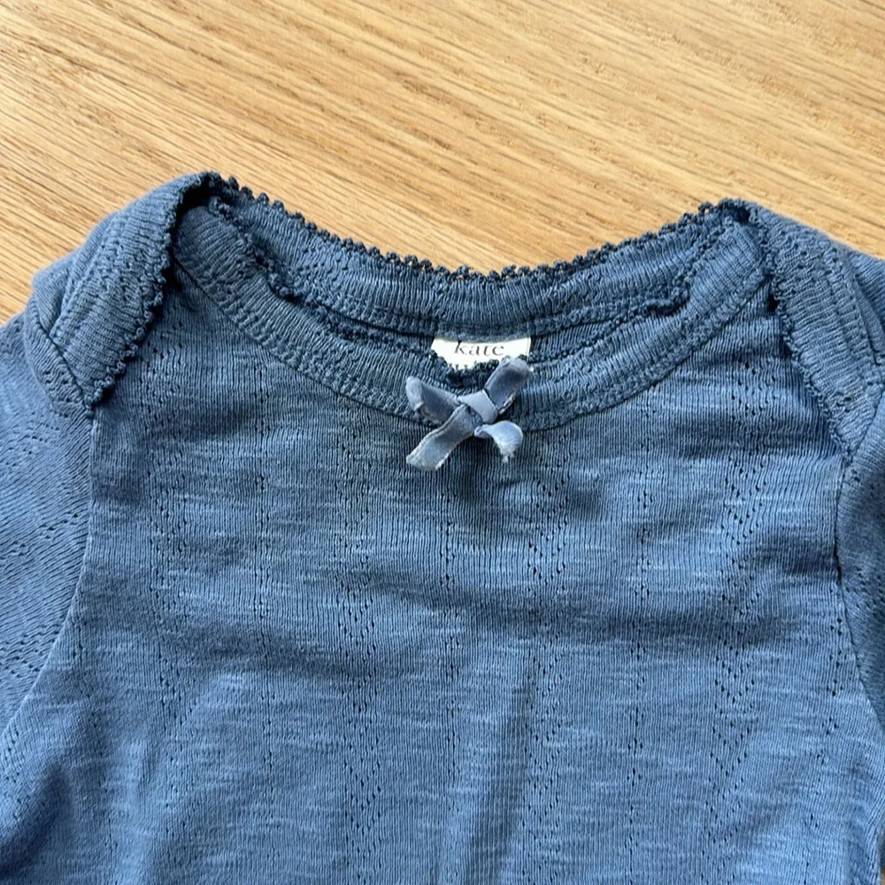 Kate Quinn onesie bodysuit organic pointelle cotton size 6-12 mos